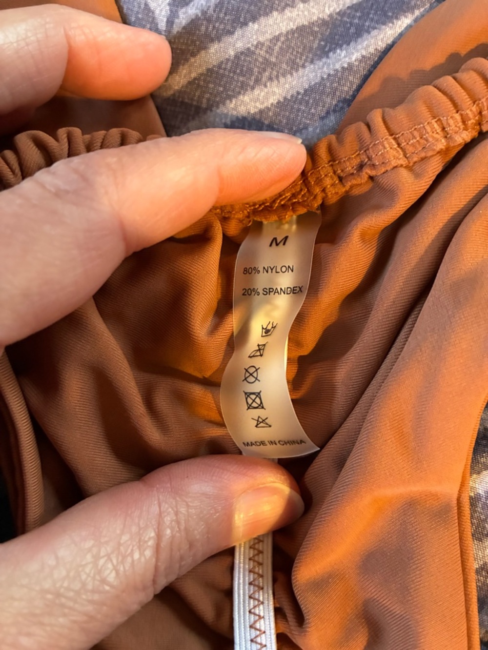 Rust Orange Triangle String Bikini Set - Picture 4 of 7